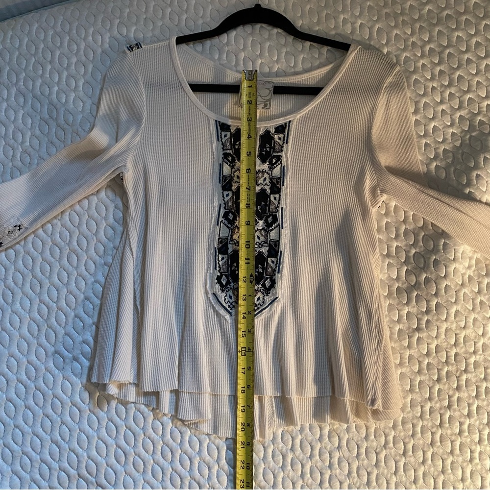 Free People Marion Embroidered Thermal Swing Top - Picture 8 of 11